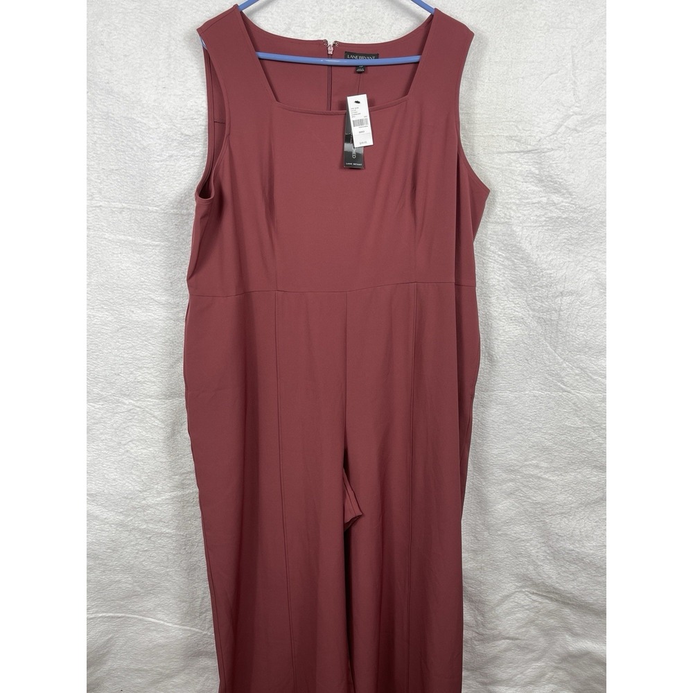 Lane Bryant Jumpsuit Womens 20P Petite Sleeveless Wide Leg Casual Travel Office